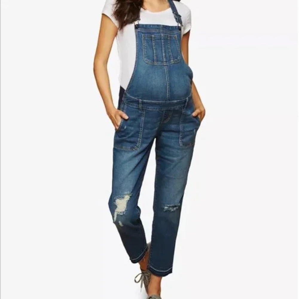Indigo Blue Maternity Overalls